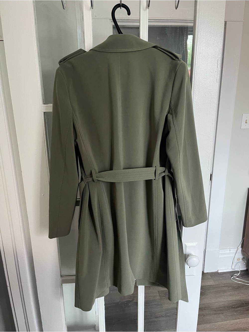 H&M Olive Trench-Style Coat - Picture 4 of 5